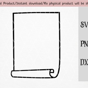 Scroll Svg/Png/Dxf Dateien/Silhouette Cricut Datei/Template Clipart/Ready to cut/instant download