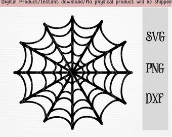 May include: Black and white illustration of a spider web. The web is circular and has a radial design. The web is isolated on a white background.