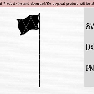color guard SVG / PNG / DXF archivos / sport color guard clipart / black flag svg / descarga instantánea