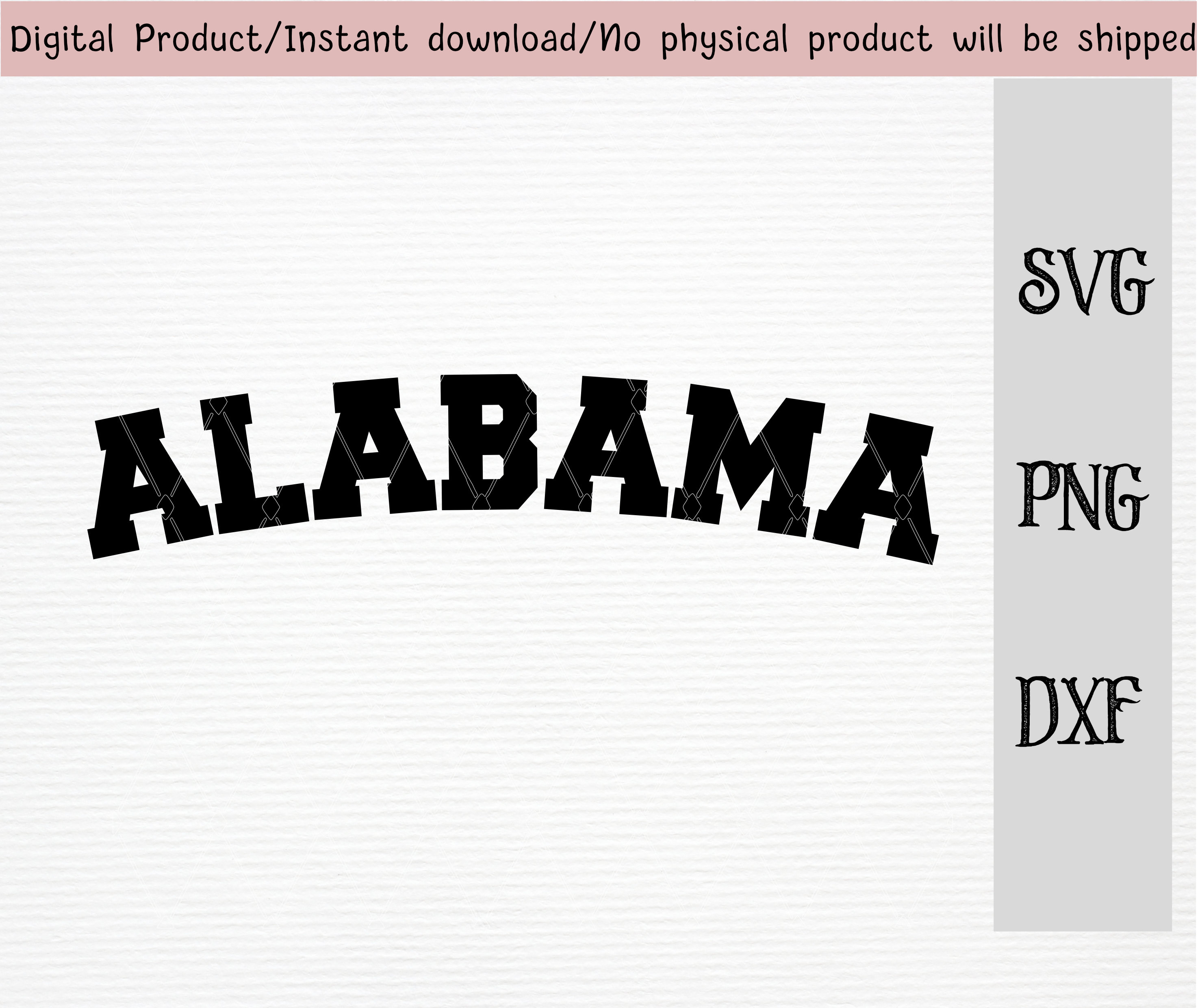 Alabama Svg/dxf/png Files/usa State Clipart/instant Download - Etsy