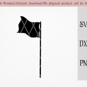 color guard SVG / PNG / DXF archivos / sport color guard clipart / black flag svg / descarga instantánea