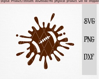 Football splash SVG/PNG/DXF files/ for Cricut/silhouette machine/cut file/instant download
