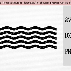 Seamless wave pattern SVG/DXF/PNG files/ Seamless Pattern Svg/instant download