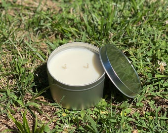 Scented Candle| 10 ounce| Tin Container| Hand Poured| Two Wick