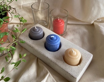 All Natural Canadian Beeswax Coloured Votive Tealight Candles