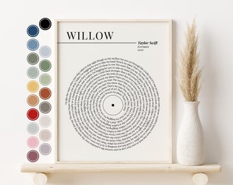 Record Lyrics Personalized Song print, Favorite Song Digital Download wall art, poster, Custom print, Printable quote, Neutral, First Dance