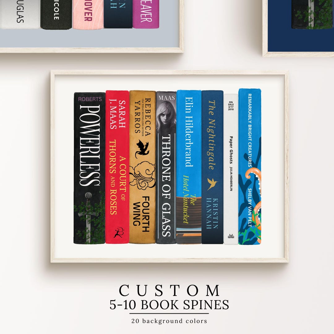 Book Club Gift | Personalized Book Wall Art | Custom Reading Group ...