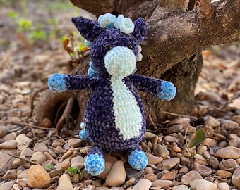 Macaroon the velvet hand crocheted horse