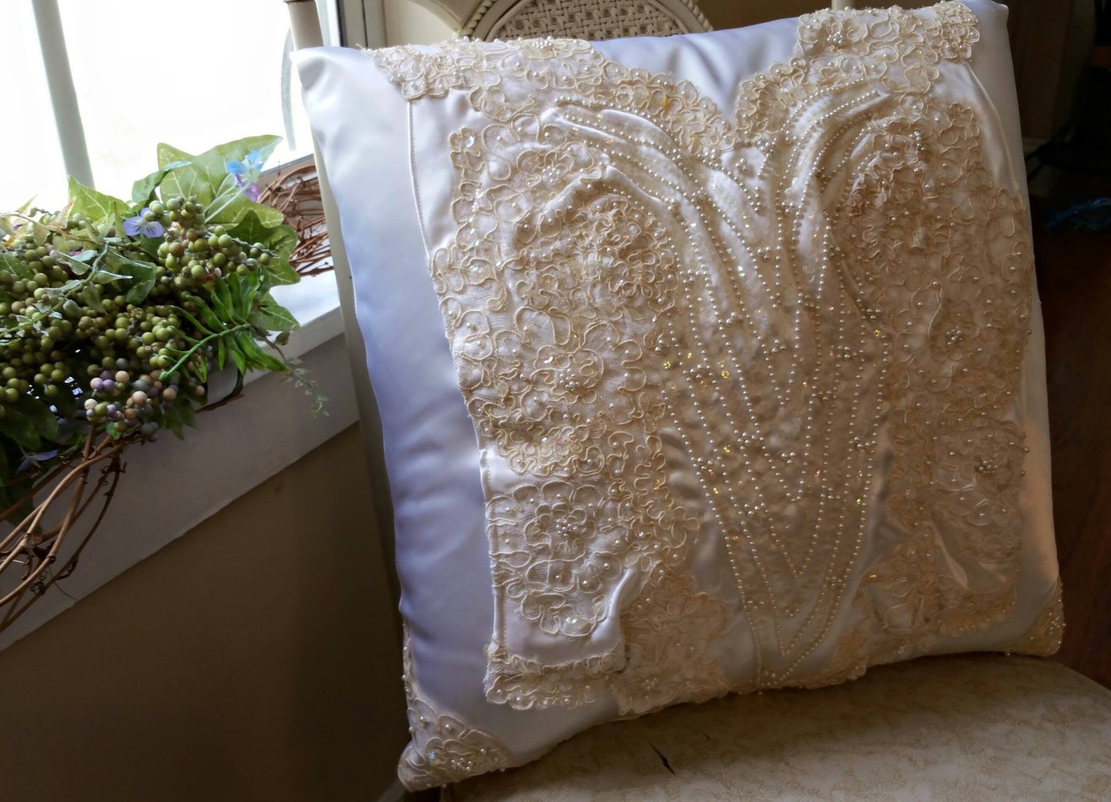 Custom Wedding Dress Pillow Bridal Keepsake Family Heirloom Etsy