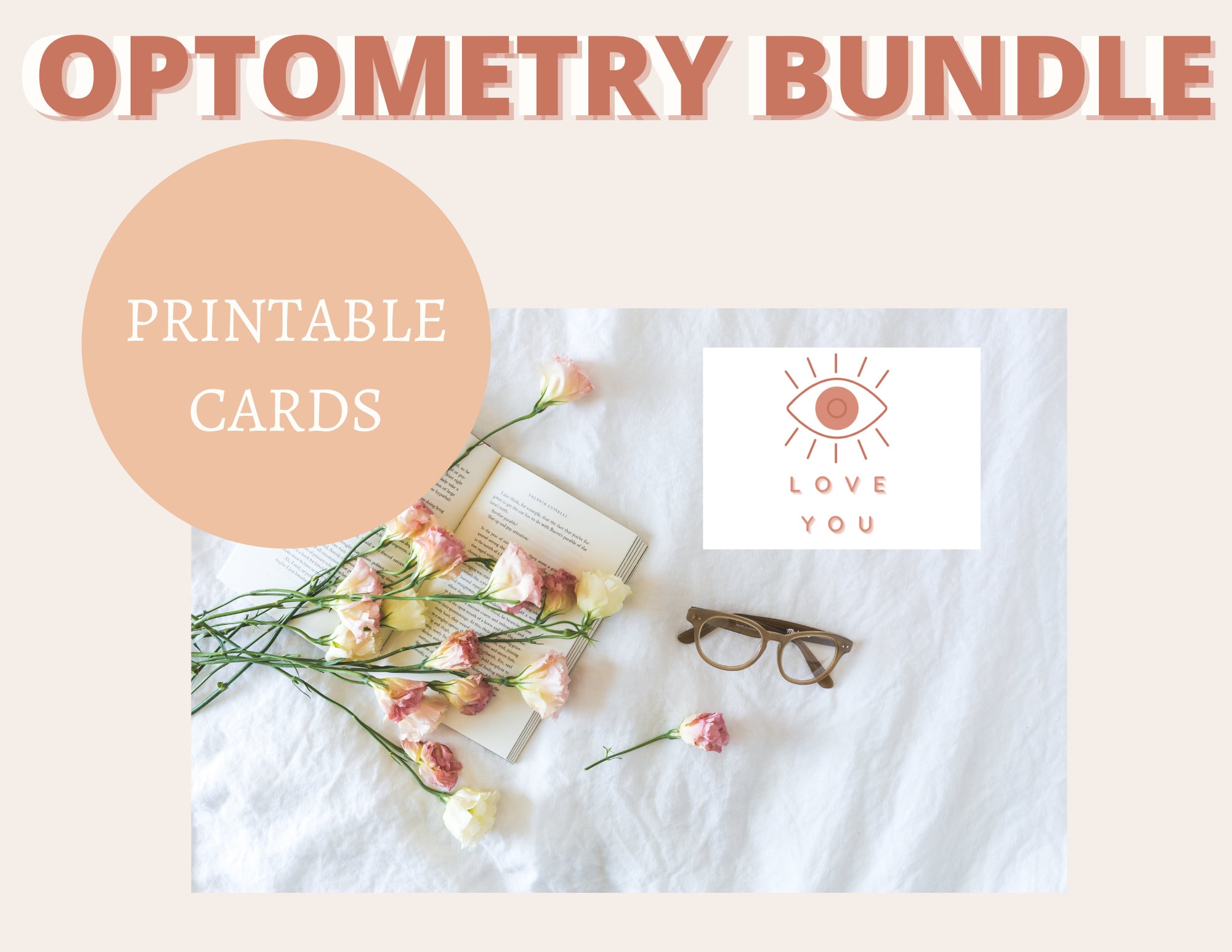Printable Optometry Cards Bundle Optometry Cards Set of 3 | Etsy