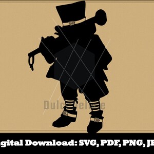 Leprechaun SVG - St Patrick&#39;s Day - Dungeons and Dragons Mythical Creatures Monsters Beasts Silhouette Clipart Vector Pathfinder RPG DnD