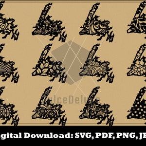 Newfoundland SVG - Newfoundland Silhouette - Newfoundland Bundle SVG - Newfoundland Clipart - Newfoundland Cut File -Vector Instant Download