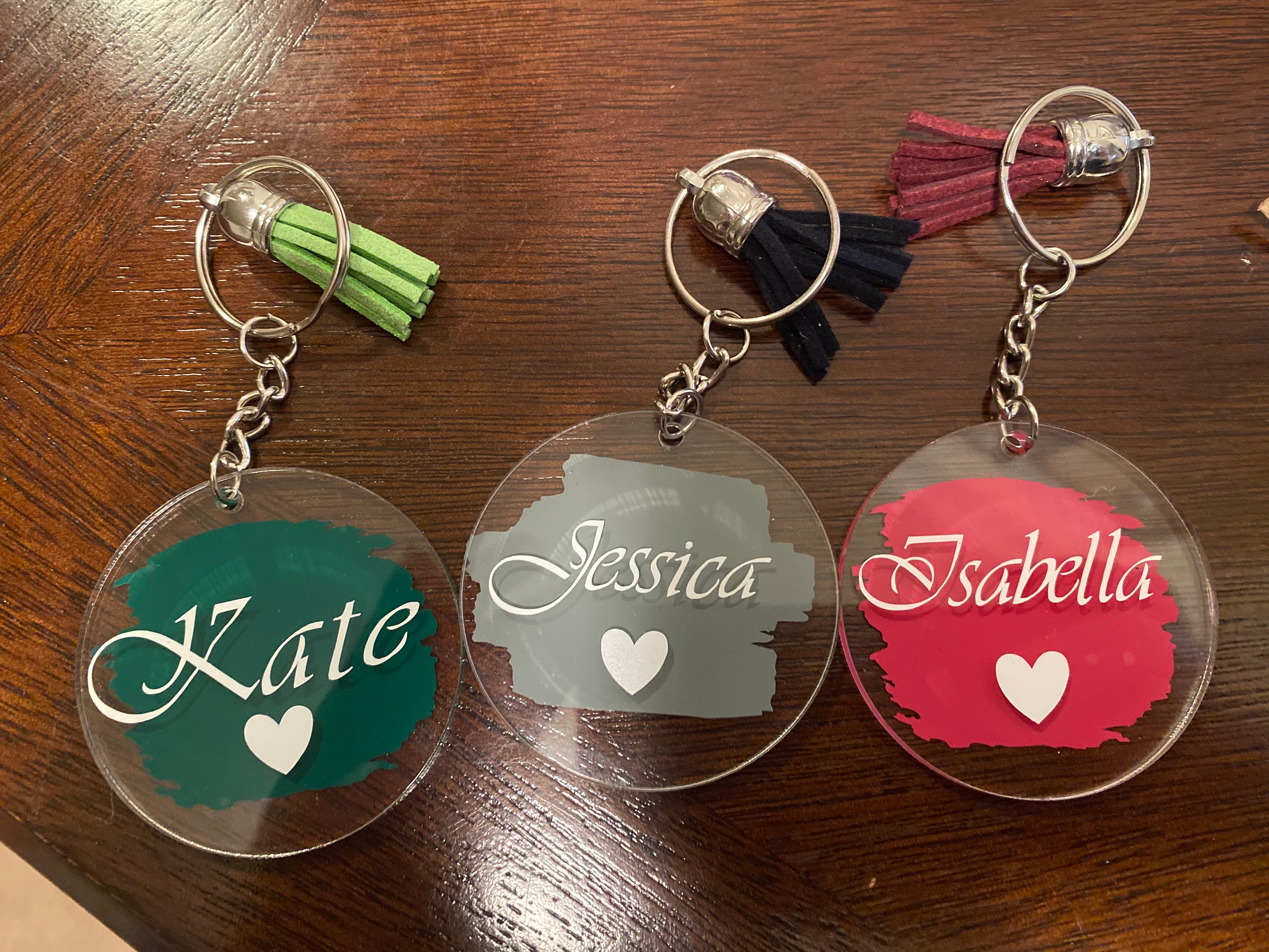 Personalized Name Keychain Personalized Keychain Custom Etsy