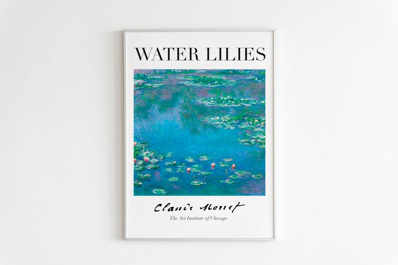 Print. Claude Art Exhibition Poster high Etsy