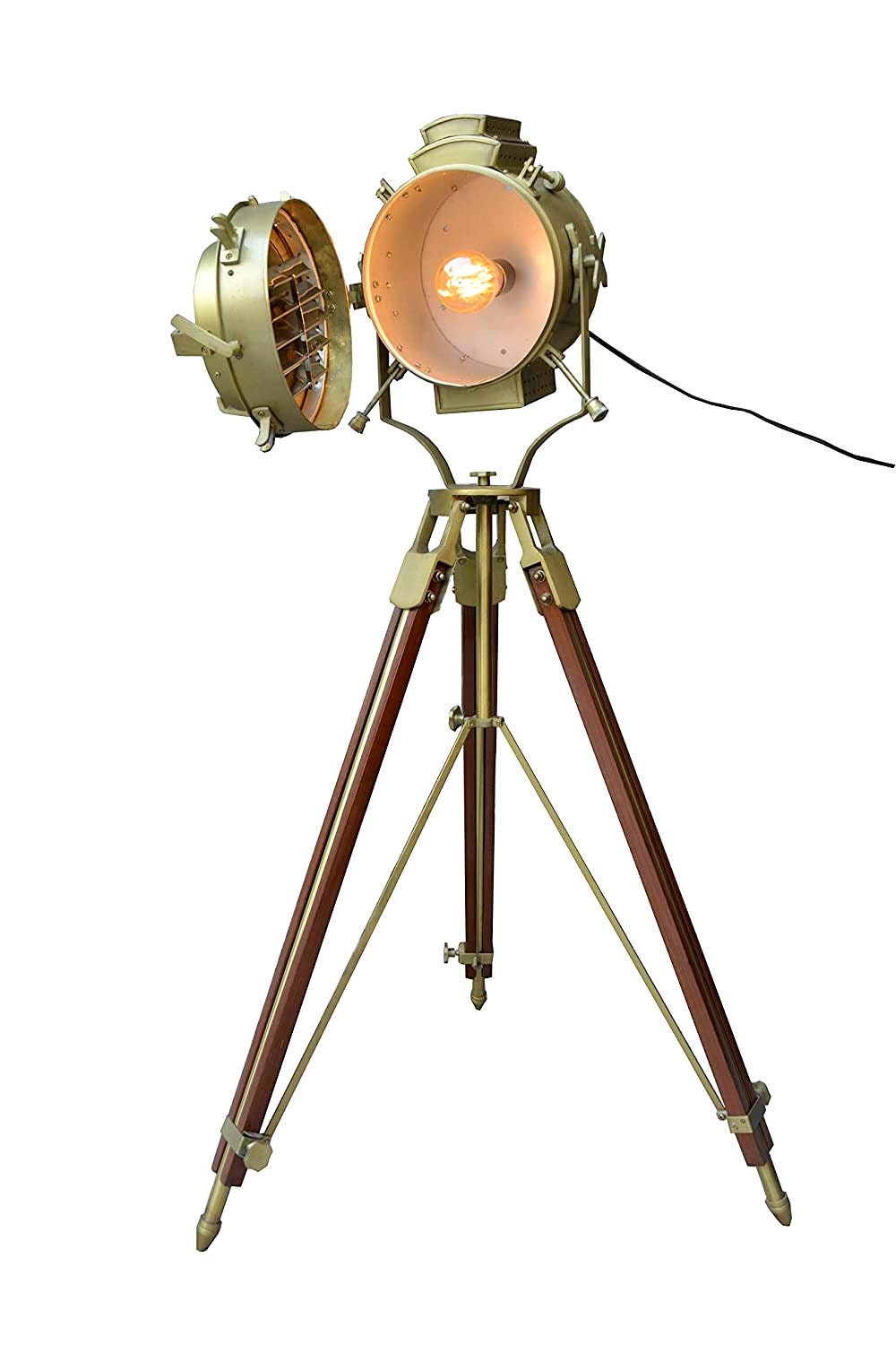 Huge Floor Lamp Industrial Design Spotlight Floor Tripod Stand Etsy UK