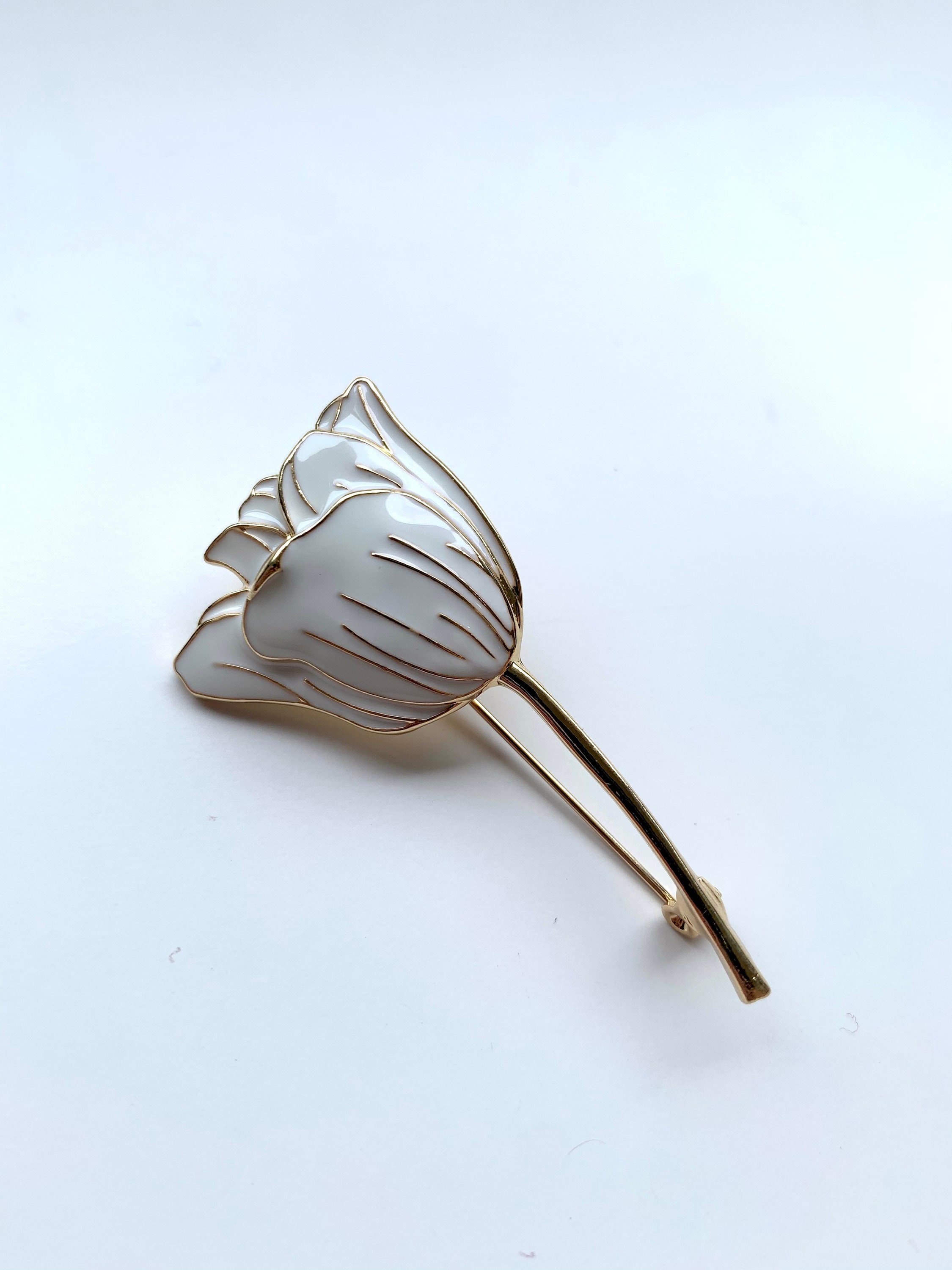 Flower Brooch Tulip Etsy