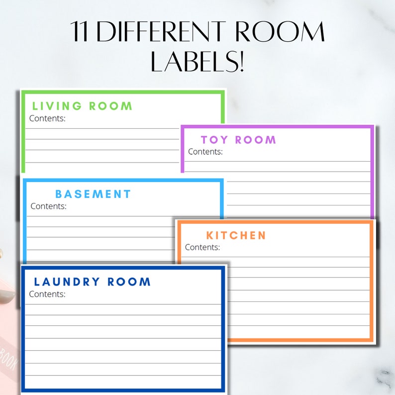 Printable Moving Inventory Labels Moving Stickers Moving Etsy