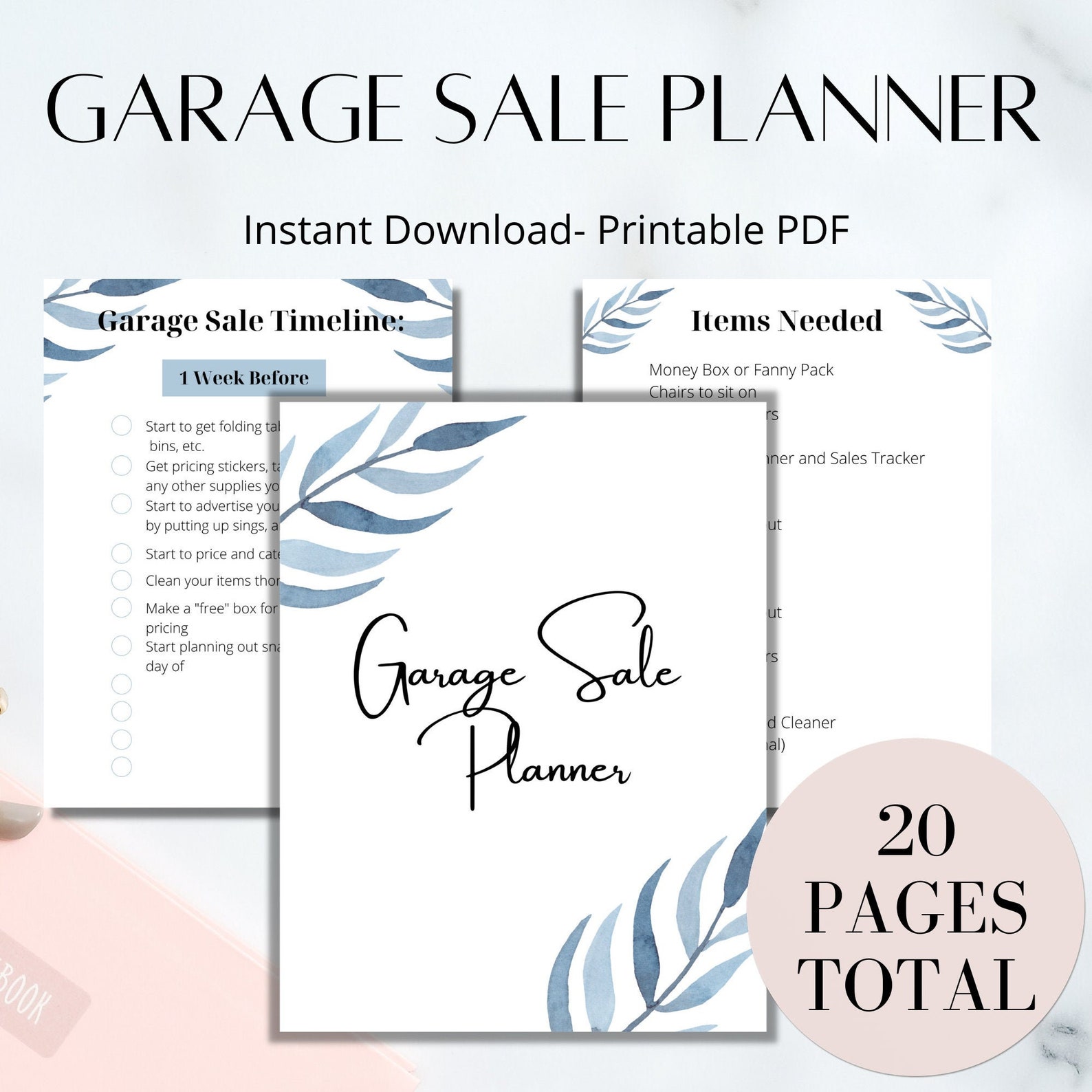 Garage Sale Planner Yard Sale Planner Estate Sale Planner | Etsy