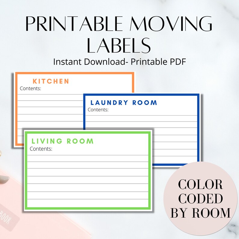 Printable Moving Inventory Labels Moving Stickers Moving Etsy