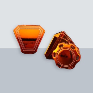 Visor Clips for Football Helmet Visors - Chrome & Mirror Clips
