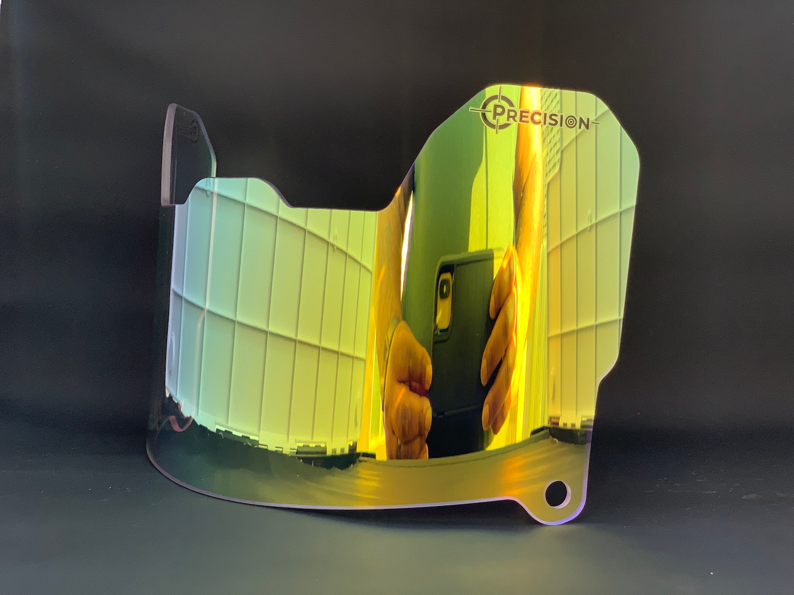 Precision Football Helmet Visor Clear Revo Gold Etsy