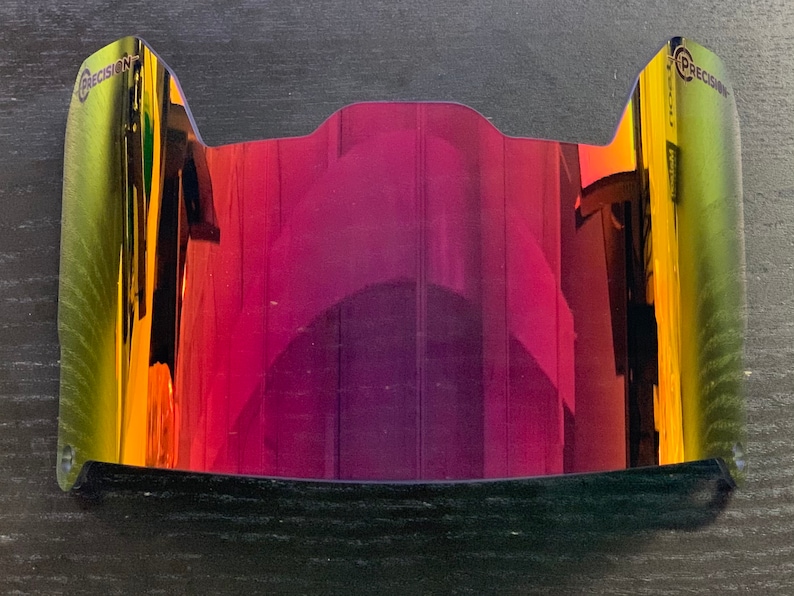 Precision Football Helmet Visor Revo Red Etsy