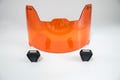 Precision Football Helmet Visor, Orange Crush