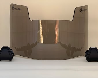 Precision Football Helmet Visor, Smoke 2.0
