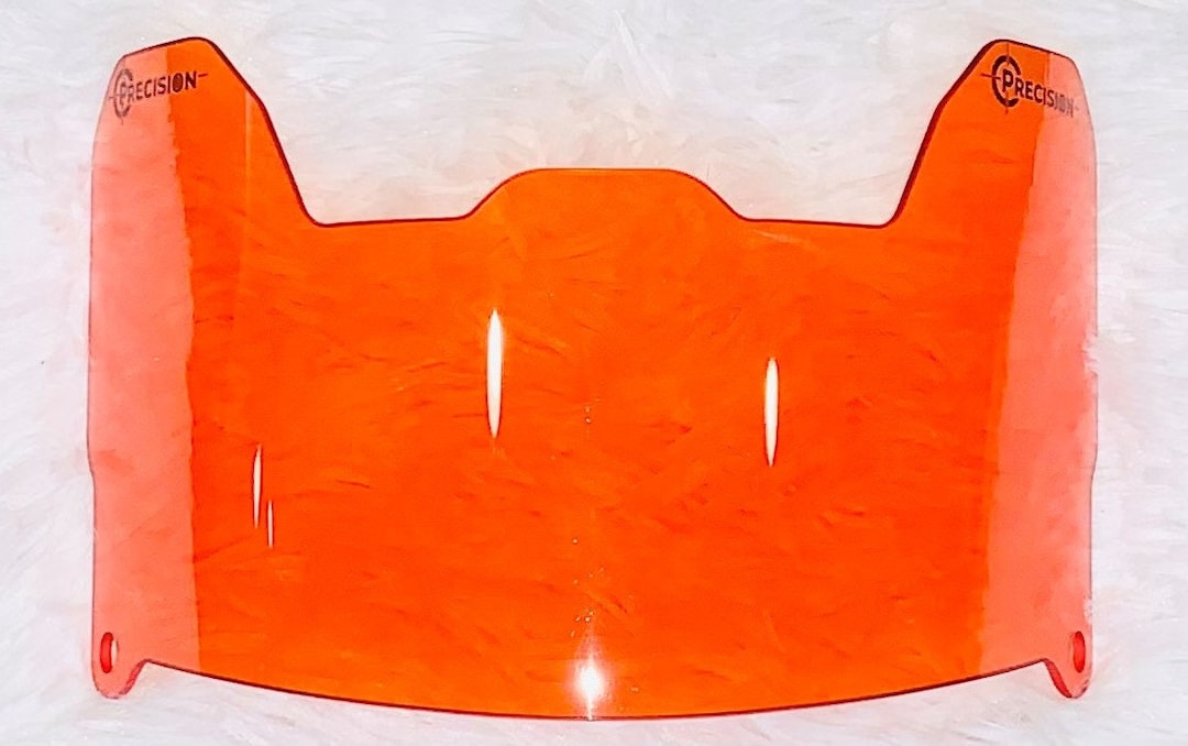 Precision Football Helmet Visor, Orange Crush Etsy