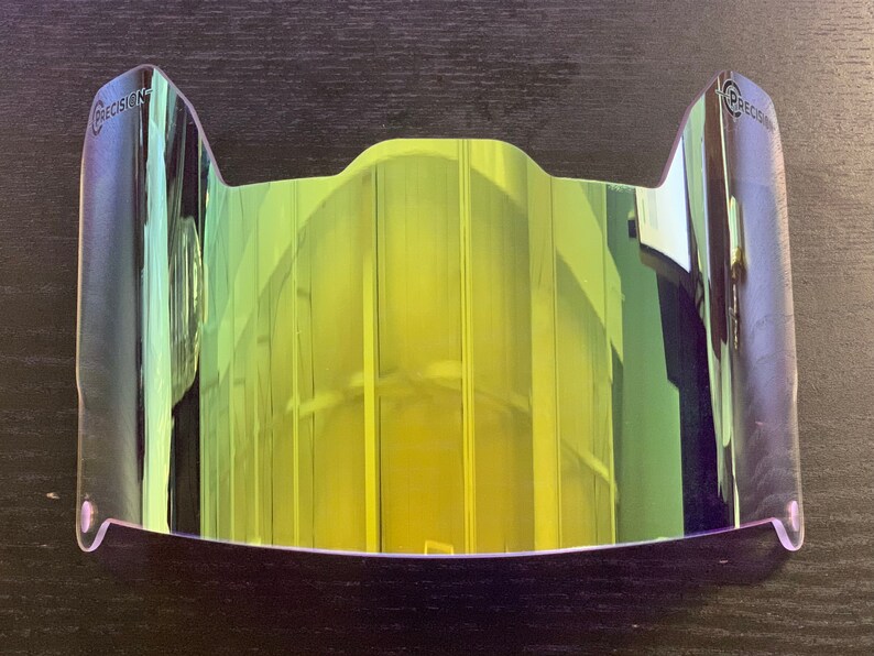Precision Football Helmet Visor Clear Revo Gold Etsy