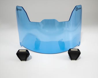Precision Football Helmet Visor, Arctic Blue