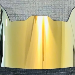 Precision Football Helmet Visor, Mirror Gold