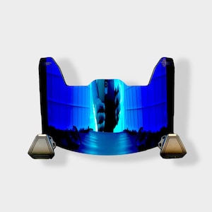 Precision Football Helmet Visor, Revo Blue