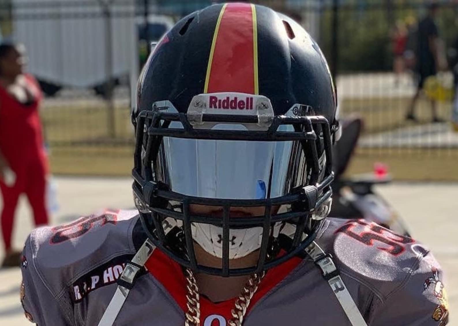 Precision Football Helmet Visor Mirror Chrome Etsy