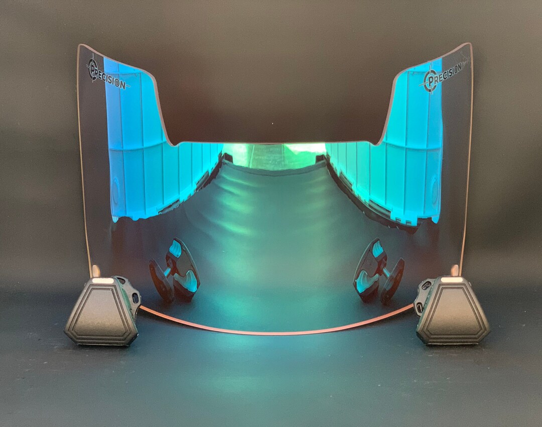 Precision Football Helmet Visor Clear Revo Ice Blue 2.0 Etsy