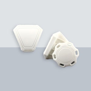 Precision Football Helmet Visor Clips, White