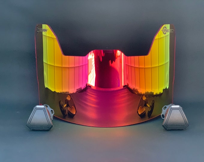 Precision Football Helmet Visor Revo Pink Etsy