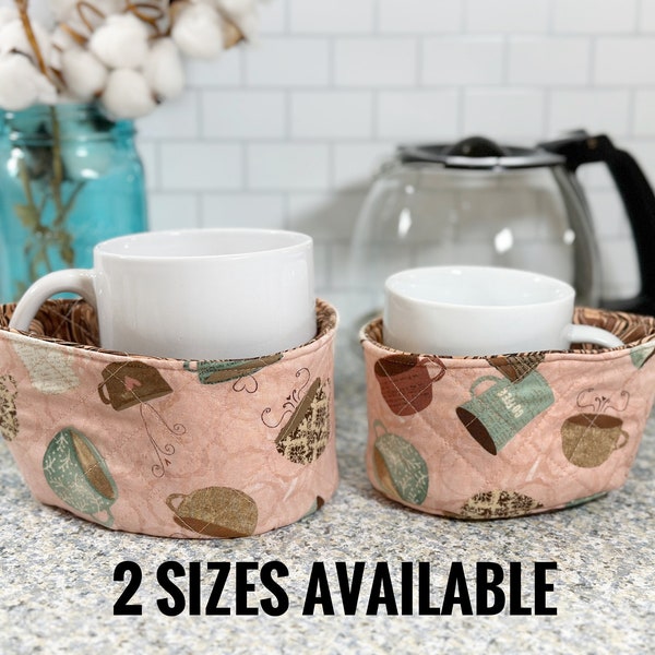 Coffee Mug cozy, Microwave Mug Cozy, Mug Hugger, Tea Cup Cozy, College Students Gift Ideas, Stocking Stuffers for Mom, Mug Accessories