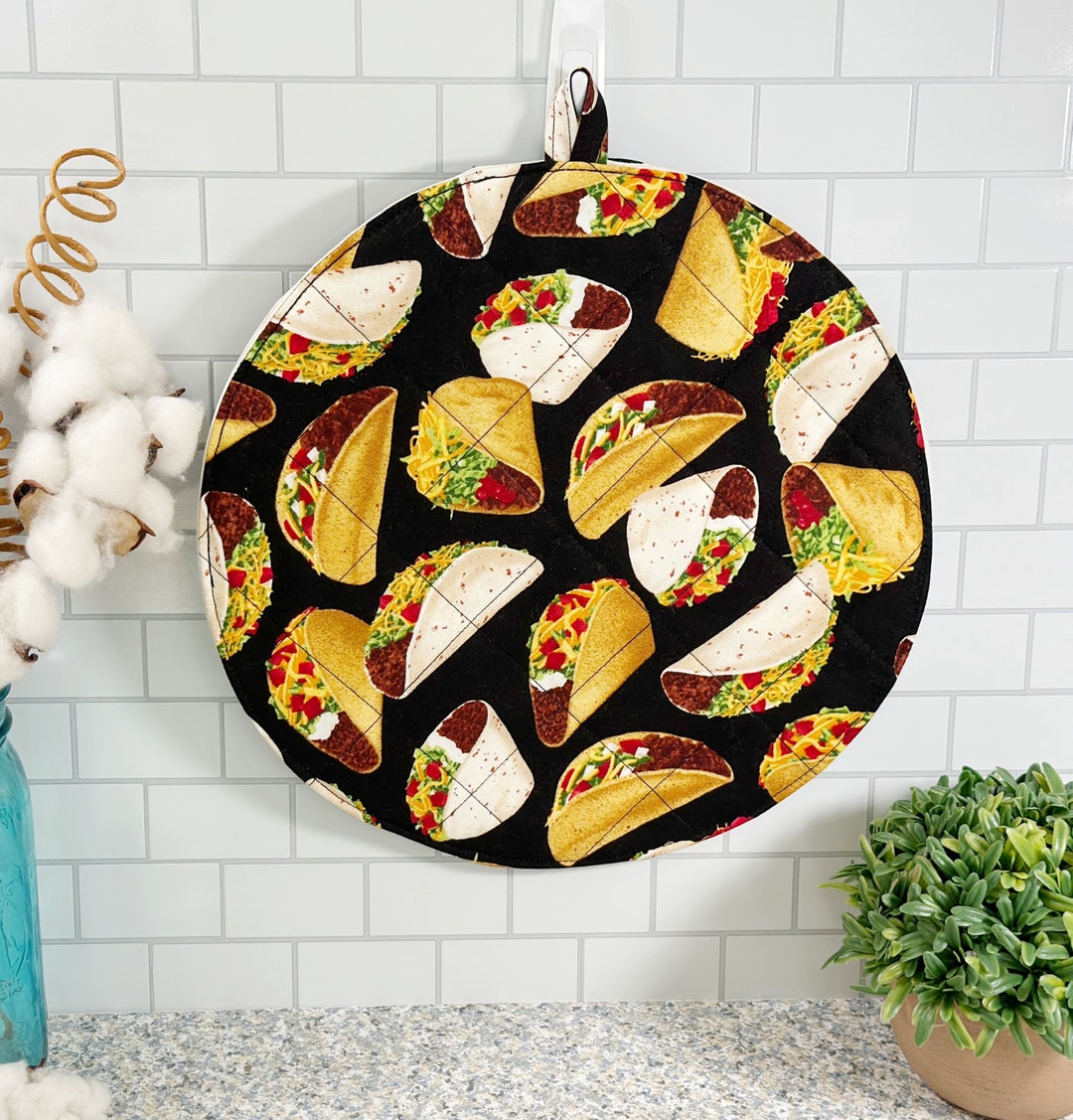 Mexican Tortilla Warmer, Taco Holder, Reusable Pouch, Kitchen