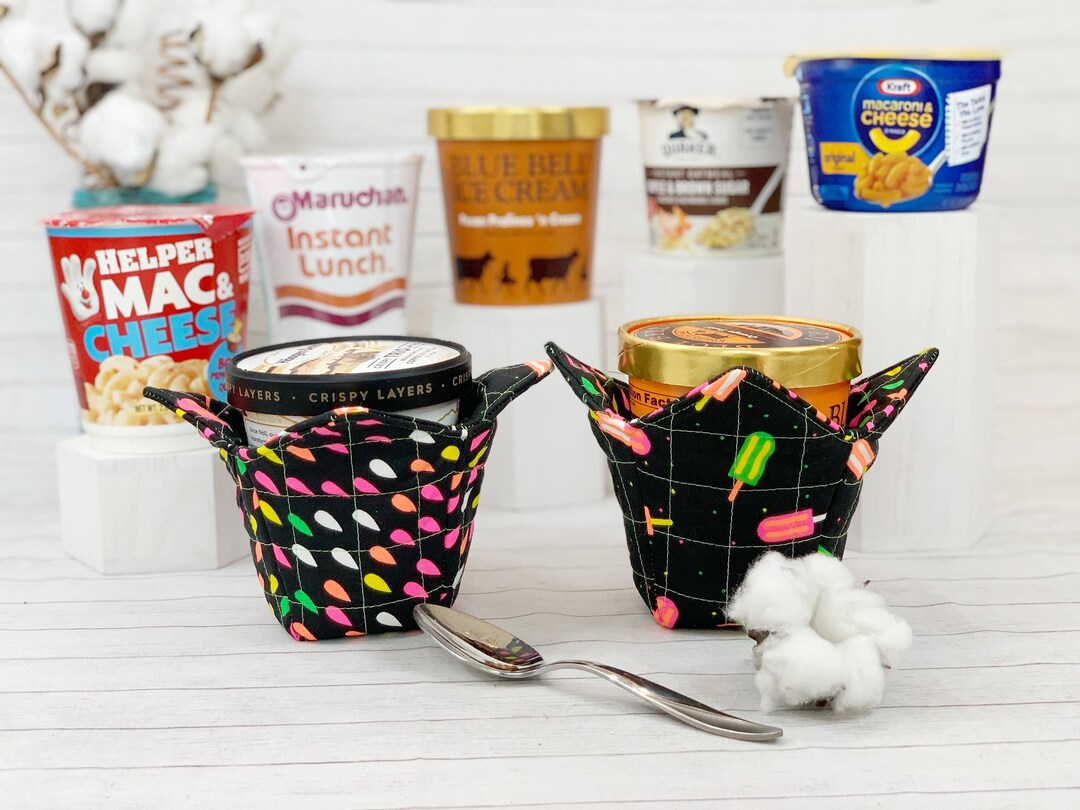 Ice Cream Cozy, Pint Ice Cream Holder, Ice Cream Lover Gift, Summer