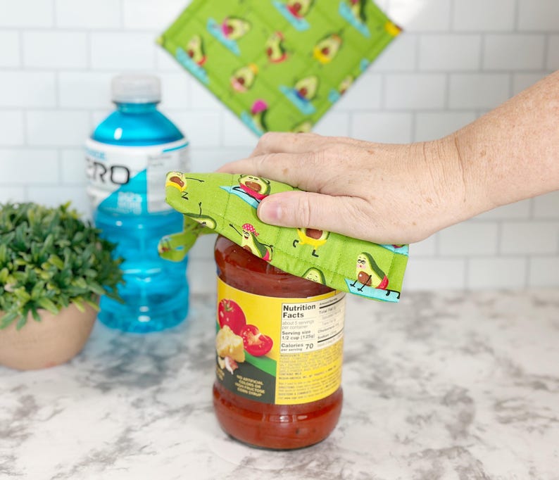 Rubber Grip Jar Opener, Lid Gripper, Avocado Gift, Kitchen Helper