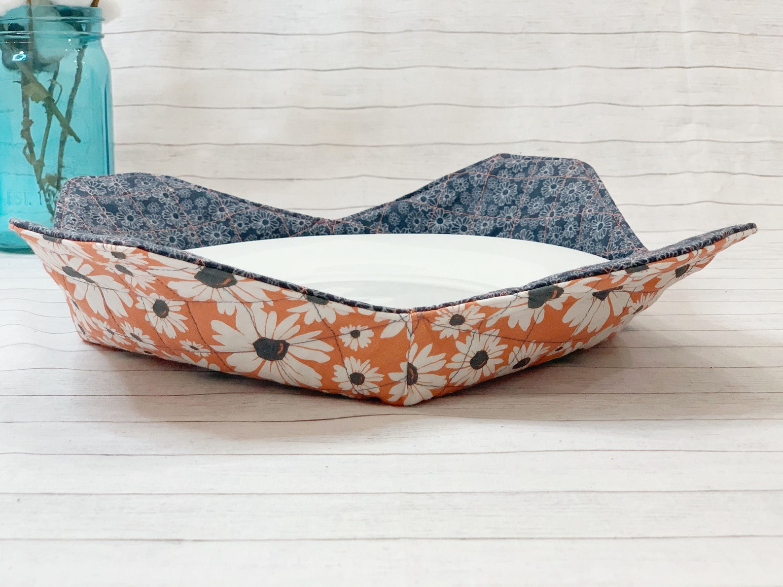 Microwave Cozy Plate Cozy Reversible Cozy Kitchen Hot Pad Etsy