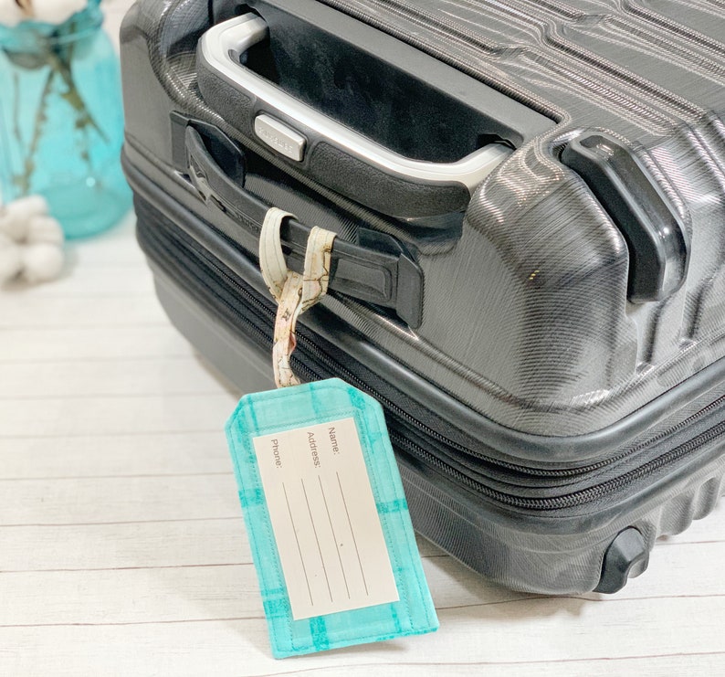 Luggage Name Tag Travel Theme Luggage Label Gift Giving Etsy