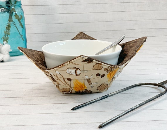 Microwave Cozy, Bowl Cozy, Soup Bowl Holder, Camping Gift Idea, Camper  Accessories, RV Gifts, Outdoor Lover Gift, Gift for Smore Lover 