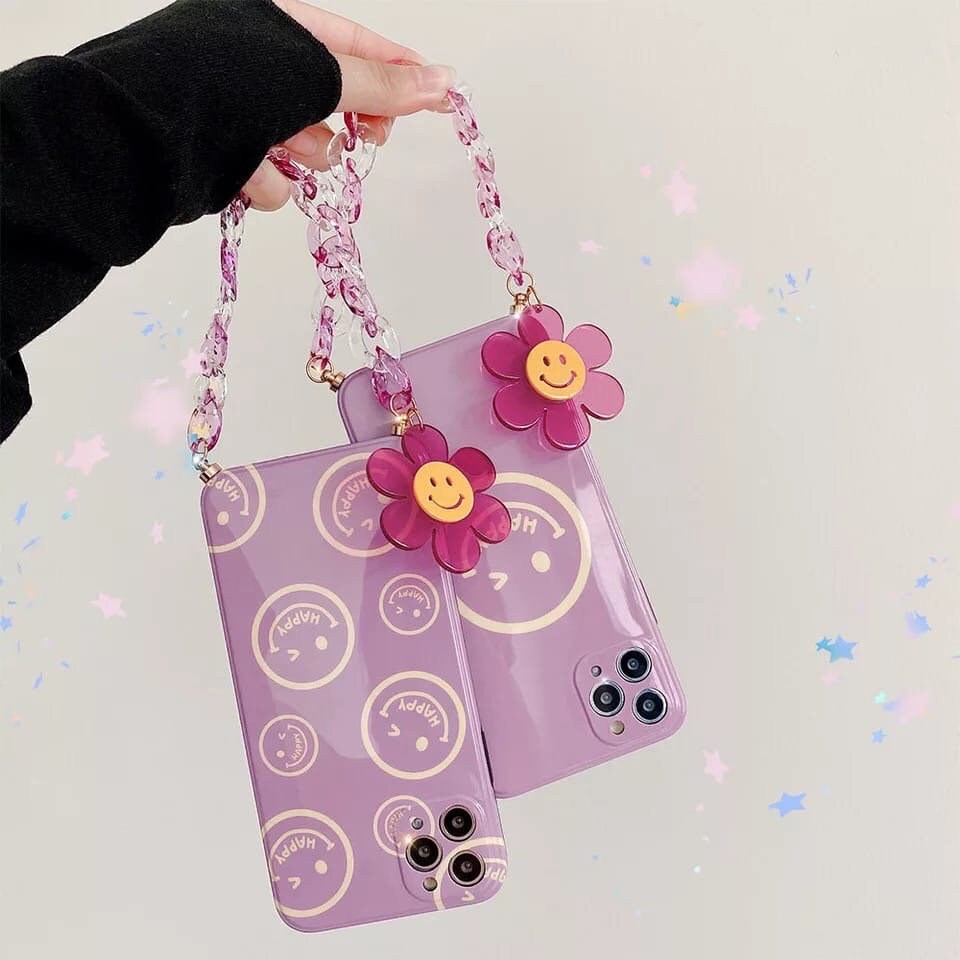Koreanischer Stil Purle Perlen Kette süße Blume Anhänger | Etsy