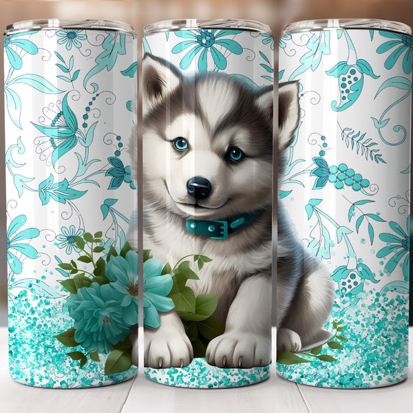 Husky Tumbler Wrap - 20 Oz Tumbler Wrap Design - Husky Mom Tumbler