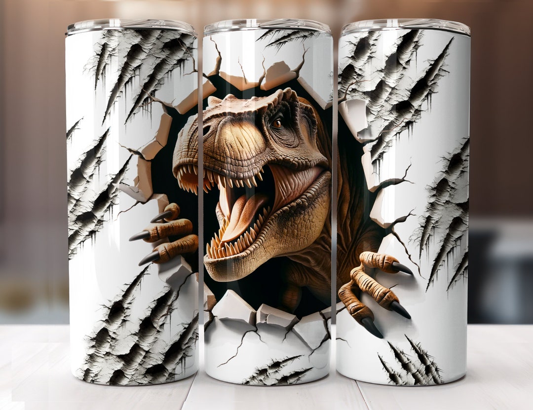 T Rex Dinosaur Tumbler Wrap 20 Oz Tumbler Seamless Design - Etsy Australia