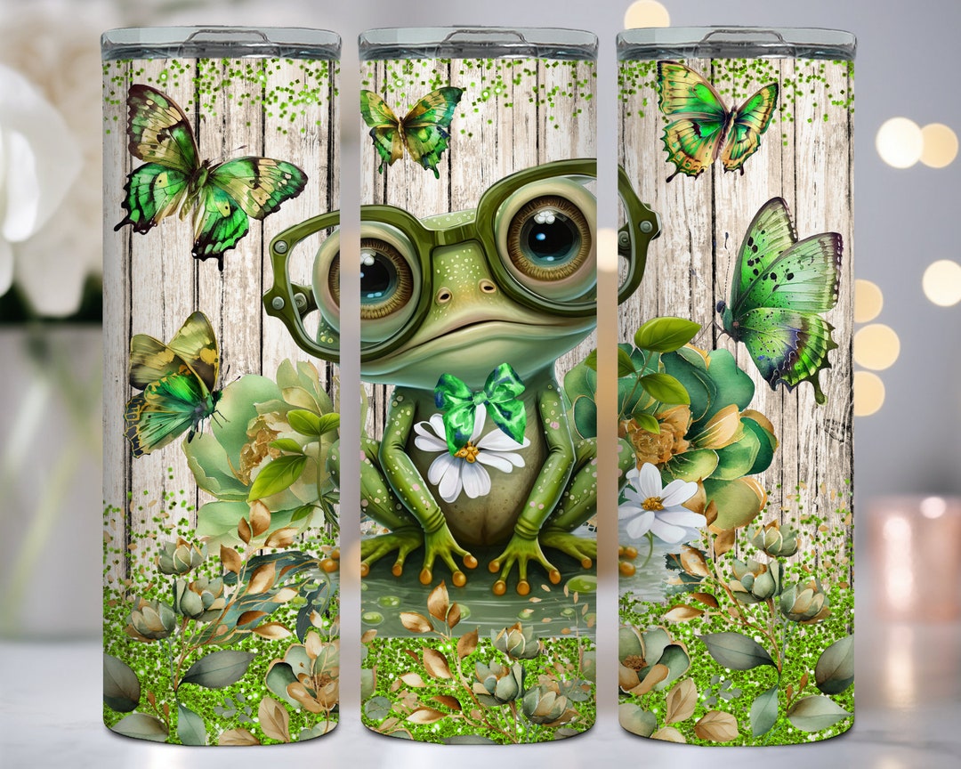 Cute Frog 20 Oz Tumbler Wrap Design - Etsy Australia