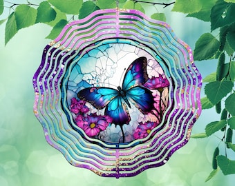 Butterfly Wind Spinner Sublimation Design