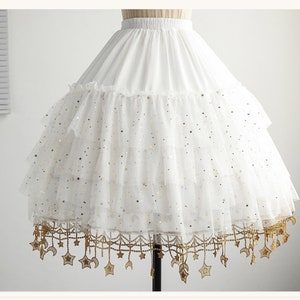 Moon Star Mid-length Lolita Petticoat 25.6in Long